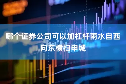 哪个证券公司可以加杠杆雨水自西向东横扫申城